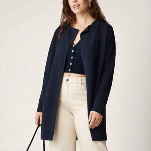 J. Crew Juliette collarless sweater-blazer Size XL